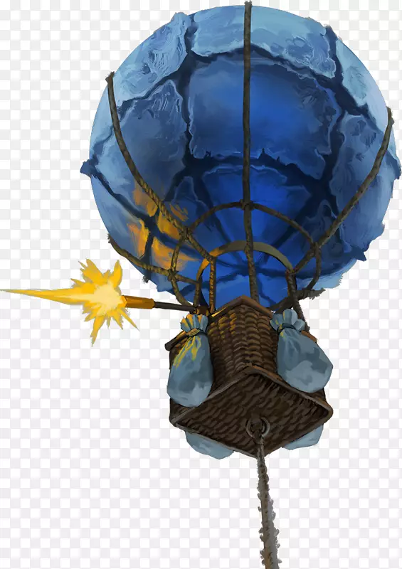 地球热气球钴蓝大气