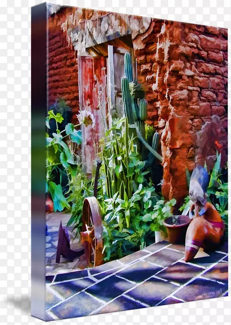 马约瑞尔蓝画马乔雷勒花园窗现代艺术-玛丽亚费利克斯
