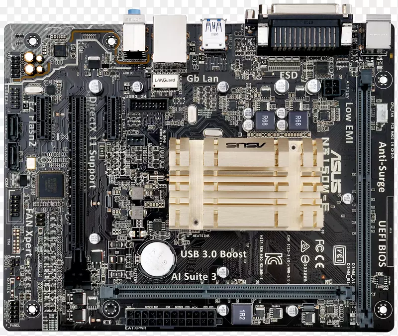 microatx asus n3050m-e桌面主板微型ITX-计算机