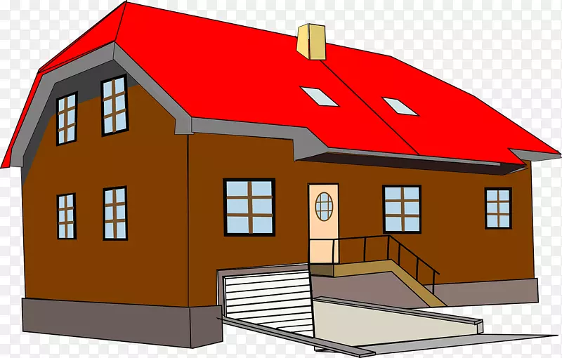 房屋建筑屋顶剪贴画