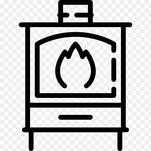 炭化炉，特莫卡米诺电脑图标，壁炉-炉子