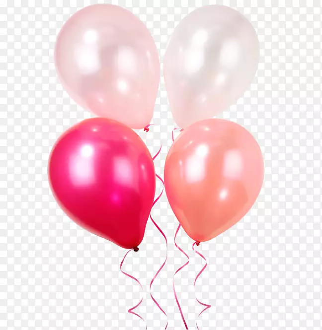 气球粉红派对生日奶油-气球