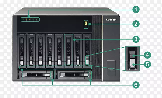 QNAP系统公司网络存储系统数据存储QNAP rexp-1220 u-rp qnap rexp-1000 pro/40 tb-Gold nas-qnap系统公司