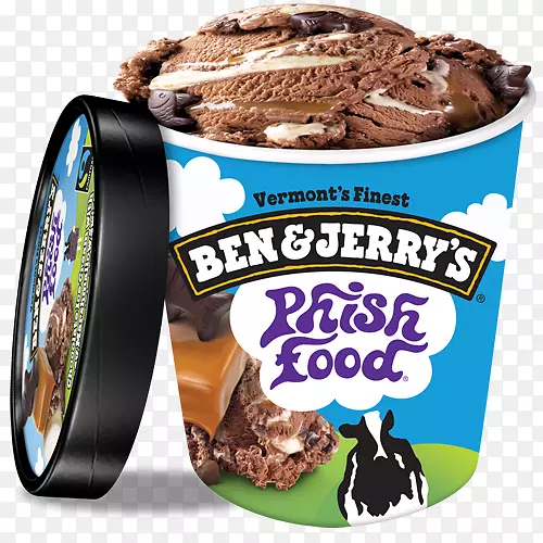 软糖巧克力冰淇淋巧克力布朗尼本&杰瑞冰淇淋