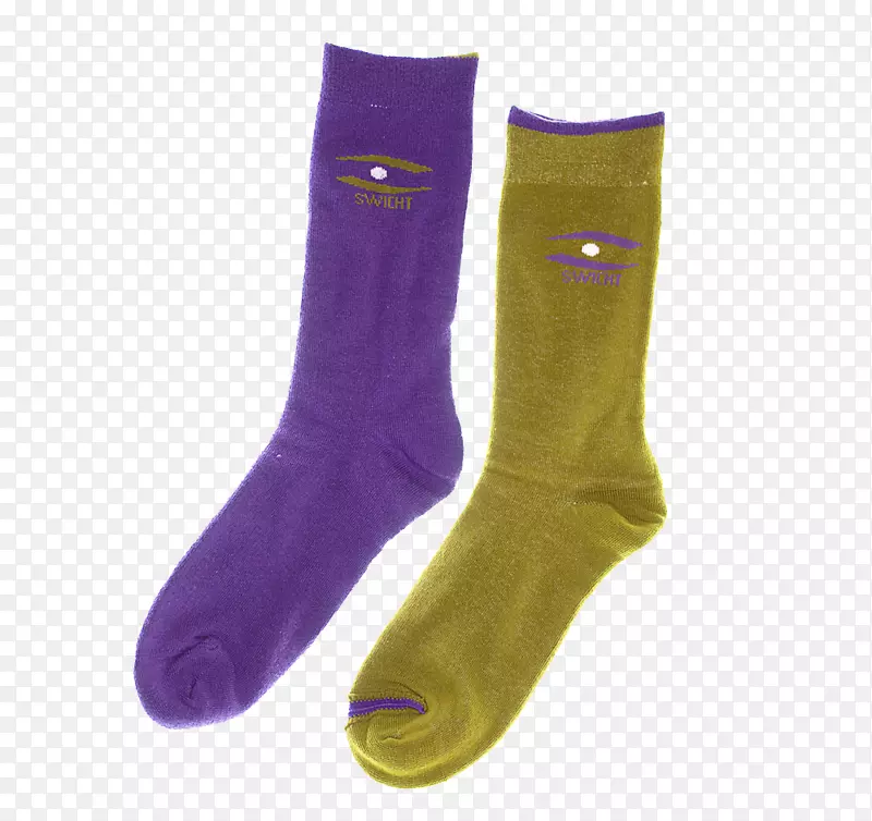 袜子-紫色和金色