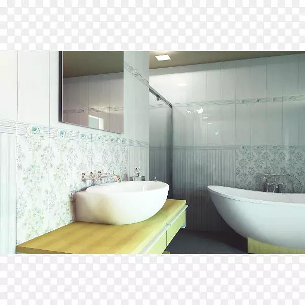 Buza陶瓷浴室设施浴缸浴巾-浴缸