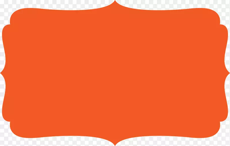 橙色剪贴画-橙色边框