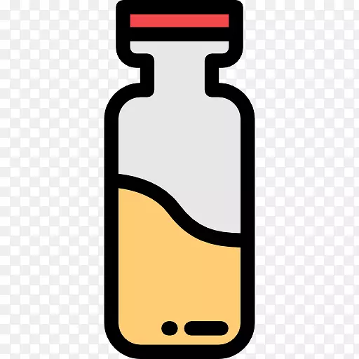 医药计算机图标瓶液夹艺术玻璃瓶卡通