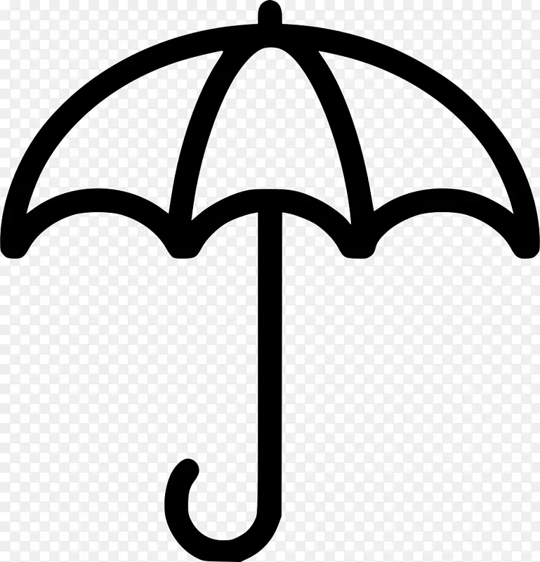 电脑图标公司商务服务-雨伞图标