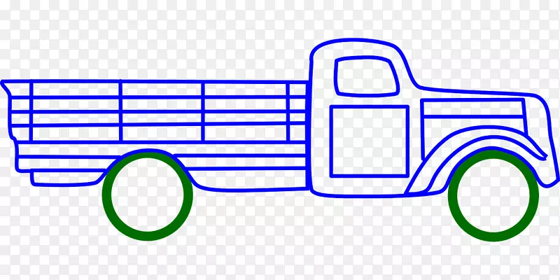 线艺术电脑图标剪辑艺术运输卡车