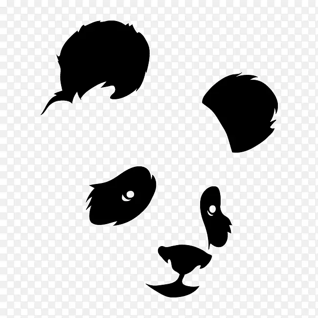 大熊猫熊侧壁贴纸-熊