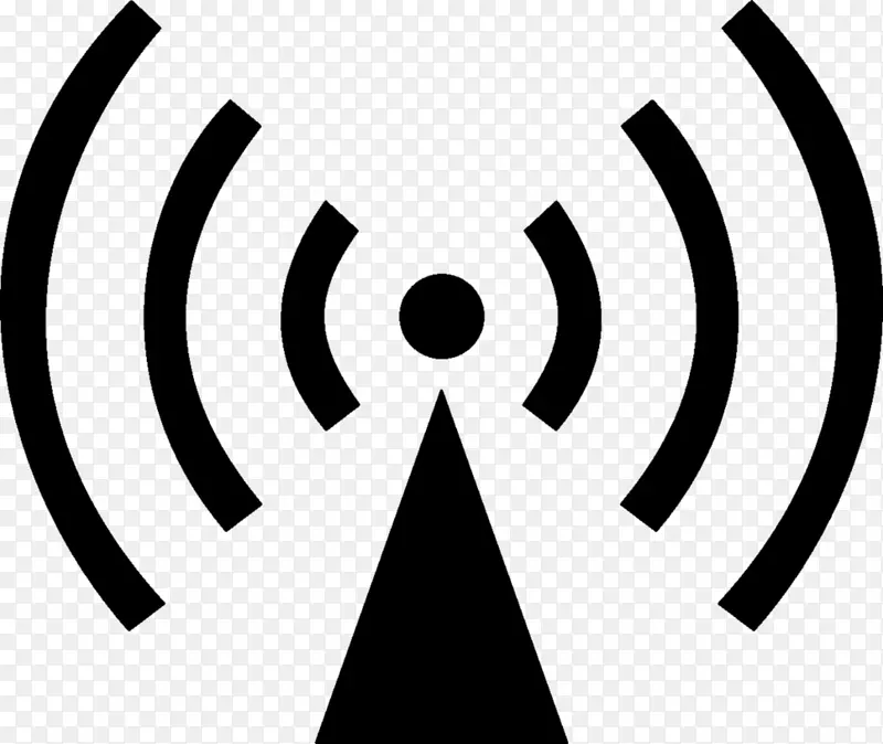 无线电波危险符号射频无线电