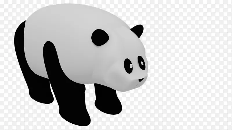 大熊猫可爱剪贴画水彩画熊猫