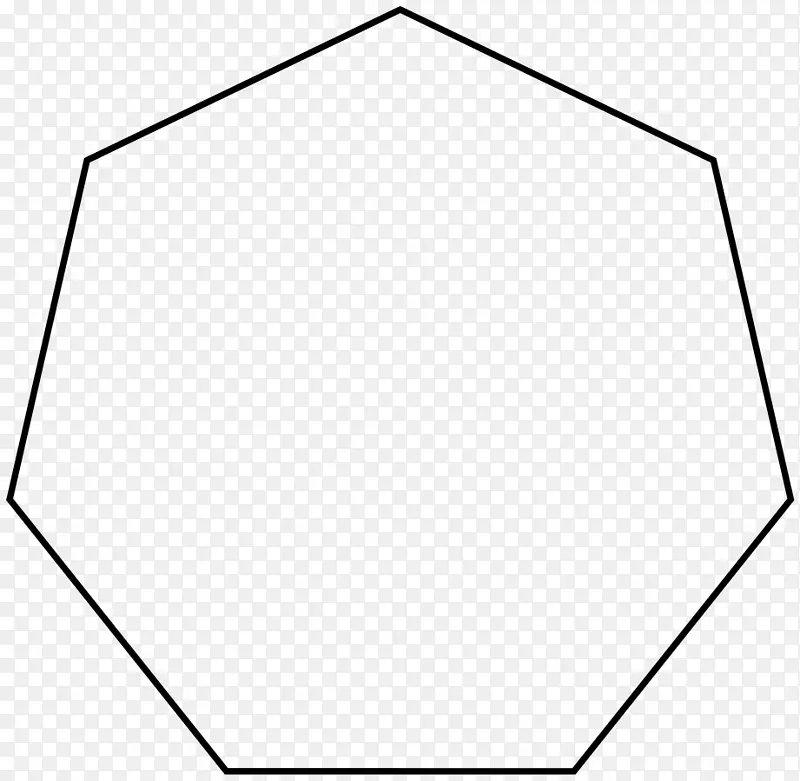 正多边形正庚烷几何形状