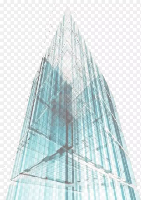 建筑摩天大楼立面微软蔚蓝天空plc-电信塔