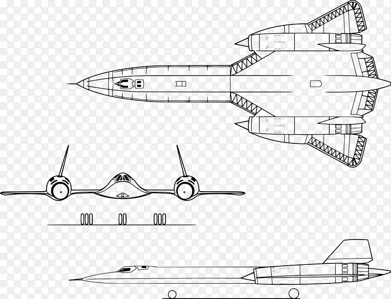 洛克希德sr-71黑鸟飞机洛克希德a-12侦察机-飞机