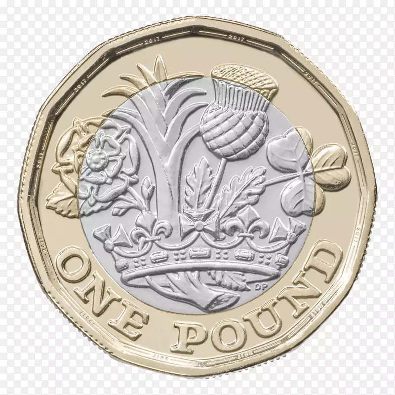 皇家铸币，1英镑，2英镑，英镑的硬币，伦敦的大火-英镑的硬币。