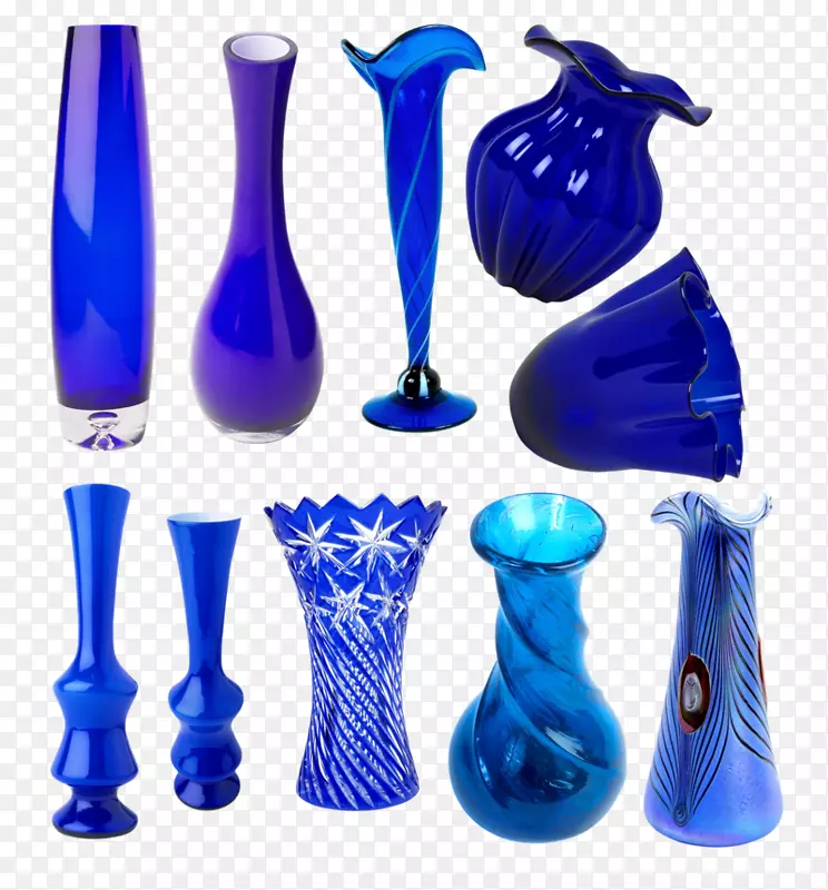 花瓶玻璃钴蓝博客-花瓶
