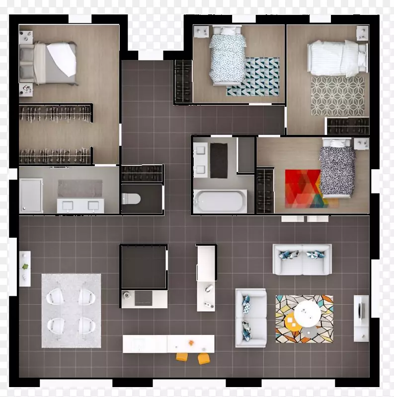 二套房，公寓，卧室-房子