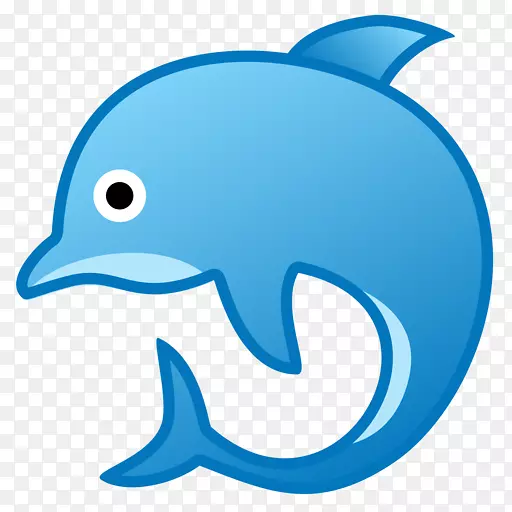 常见宽吻海豚表情符号计算机图标Unicode-moji