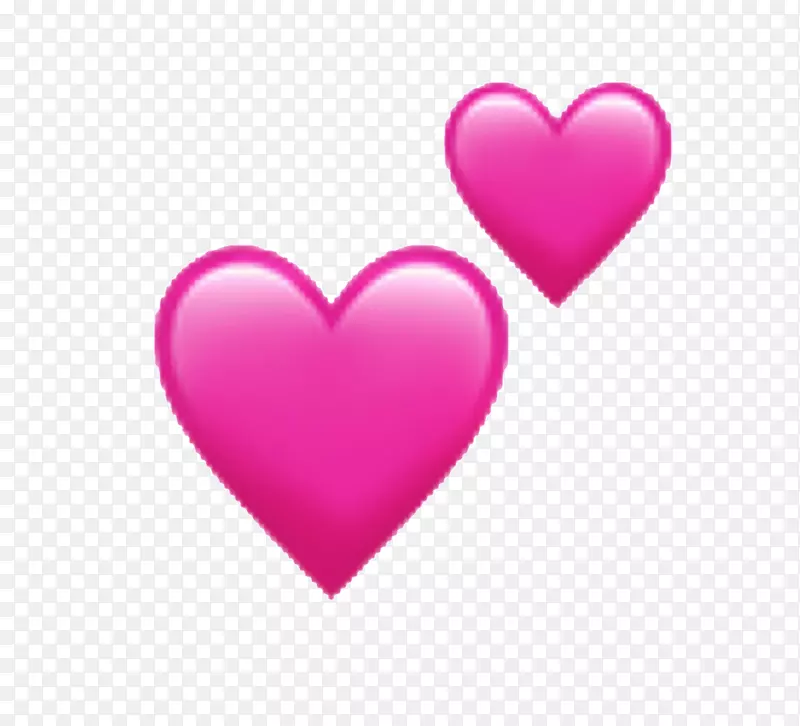 Emojipedia心脏贴纸符号-iphone表情符号