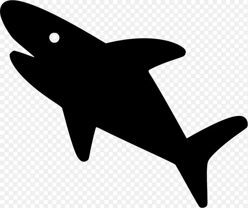 鲨鱼电脑图标剪贴画-鲨鱼