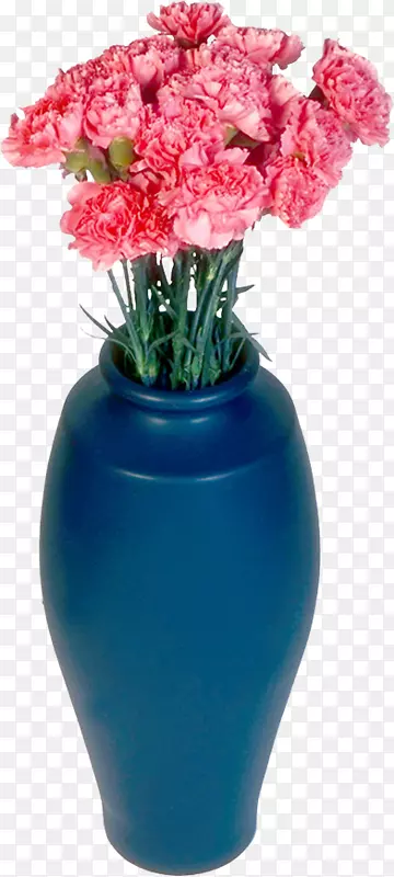 切花花瓶钴蓝人造花瓶