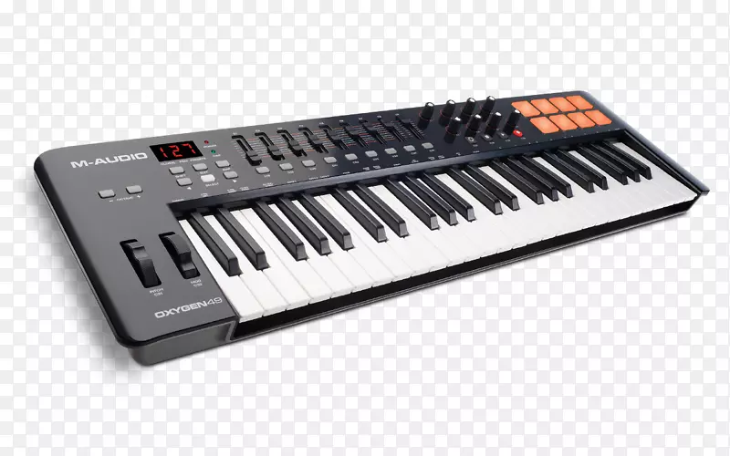 MIDI键盘midi控制器m-音频氧气49 mk iv.乐器
