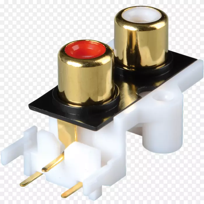 RCA连接器印刷电路板电子元件镀金电连接器