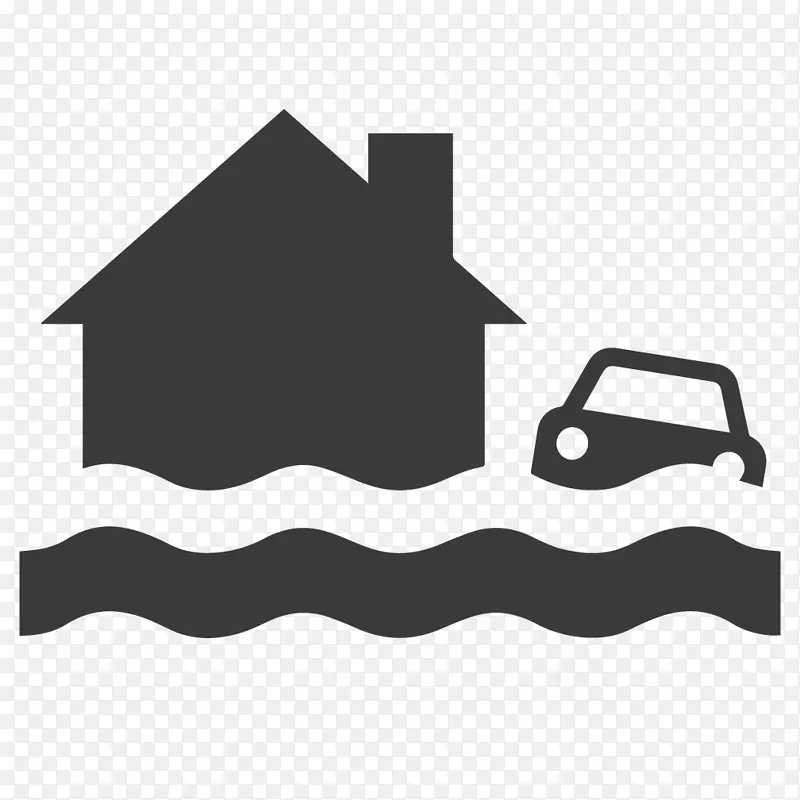 洪水风险评估计算机图标自然灾害剪贴画.洪水图标