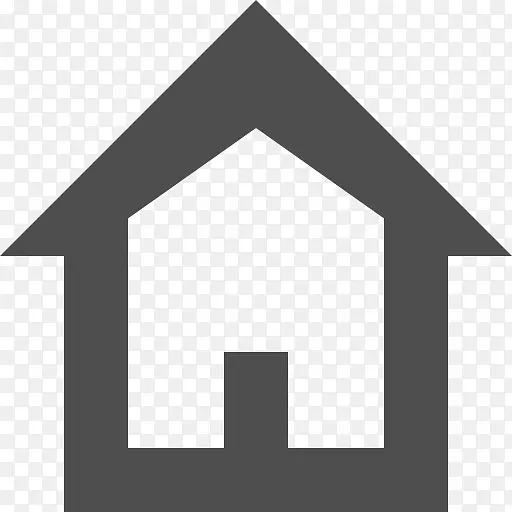 电脑图标住宅建筑符号-房屋