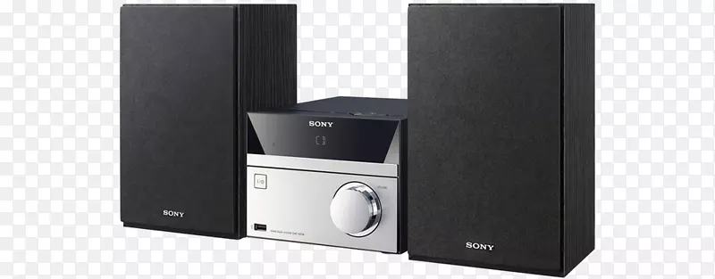 高保真度索尼CMT-520 CD微系统-黑色。索尼cmt-s20b音频-高保真