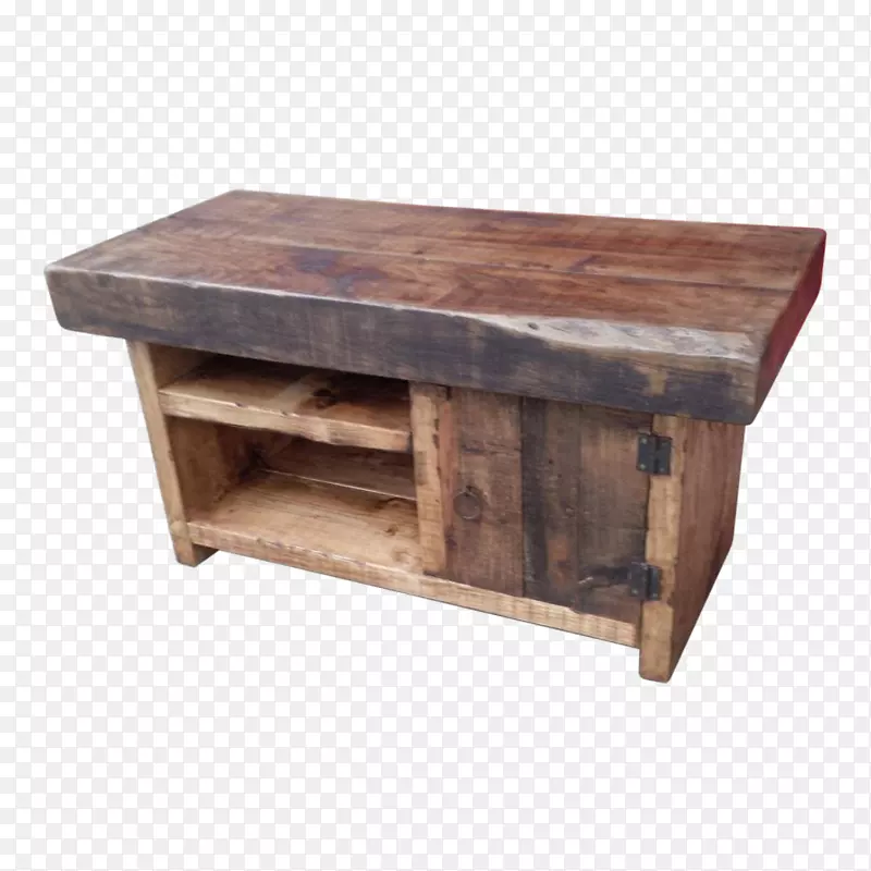 咖啡桌木材染色长方形木材