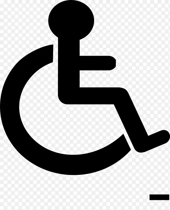 残疾人士泊车许可证标志轮椅无障碍-轮椅