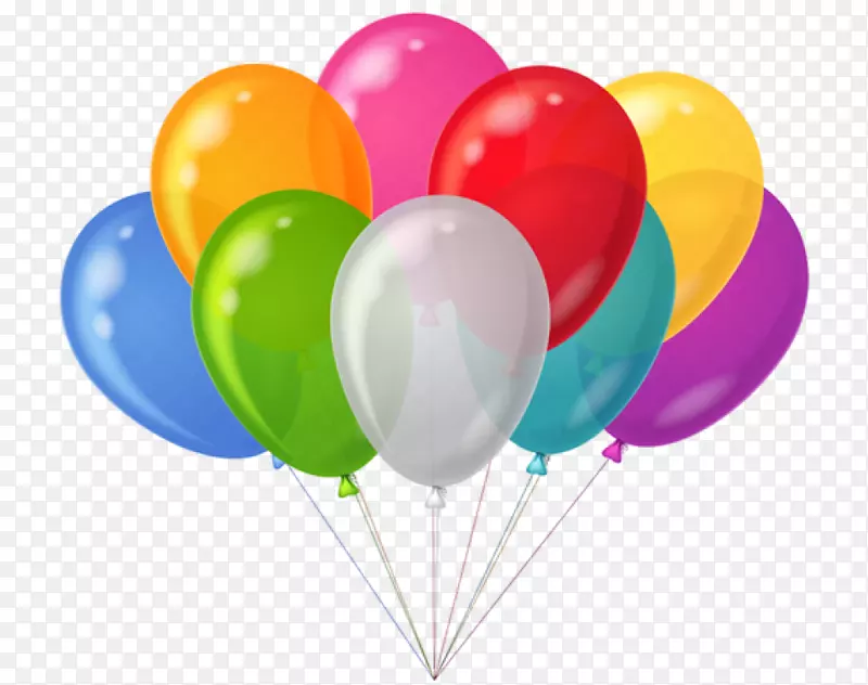生日蛋糕气球派对剪贴画-气球