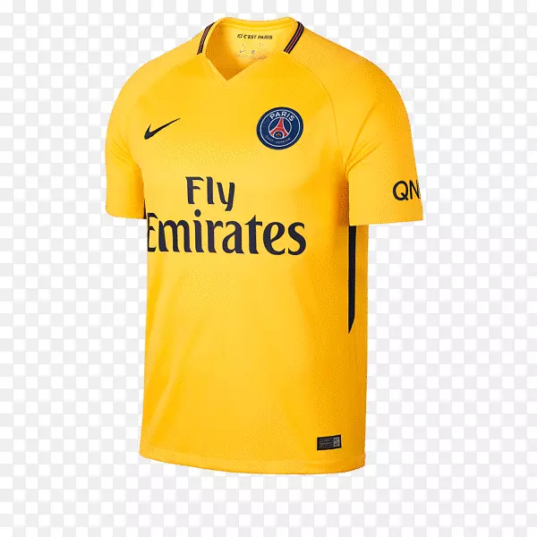 巴黎圣日耳曼F.C.t恤第三件球衣耐克商店-t恤