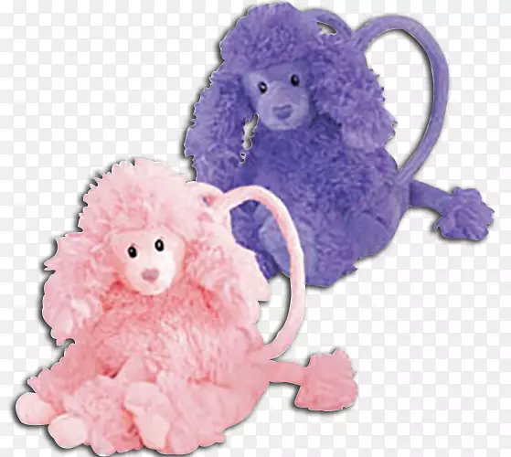 毛绒动物&可爱的玩具，粉红色的m-贵宾狗