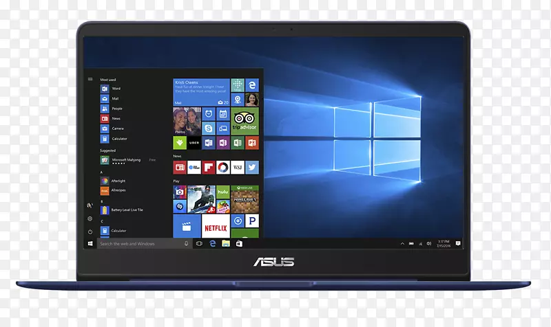 笔记本电脑MacBook pro Asus Zenbook 3英特尔核心i7-膝上型电脑