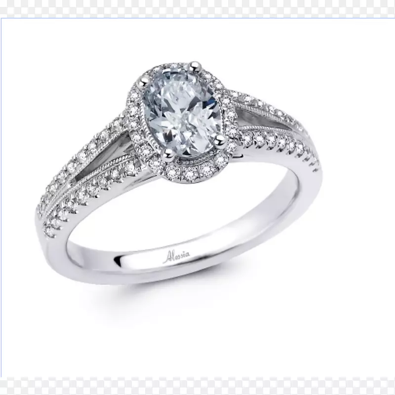 订婚戒指珠宝钻石切割戒指