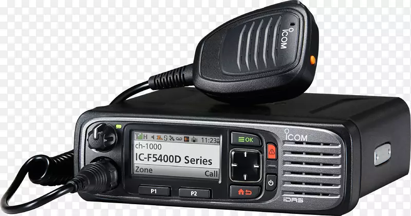 ICOM公司的双向无线电陆地移动无线电系统收发器.无线电