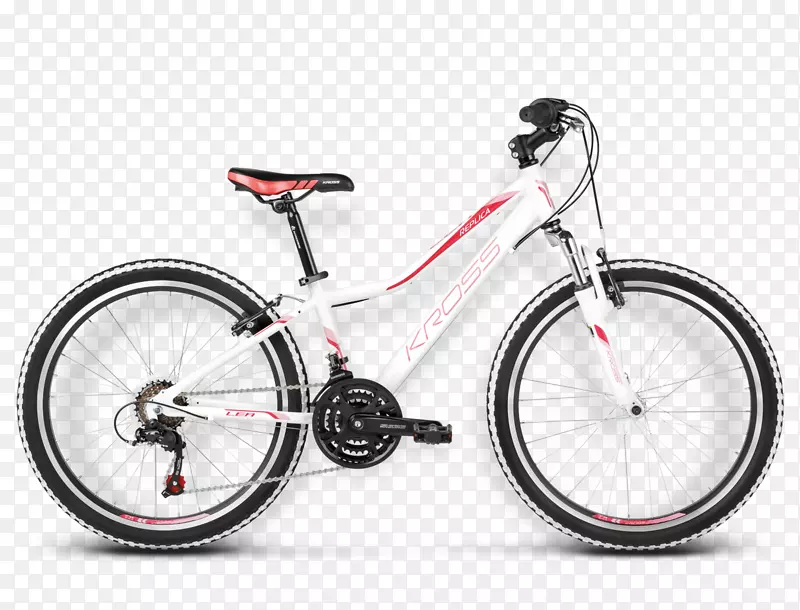 克罗斯萨自行车车架岛野绿松石-白色粉末