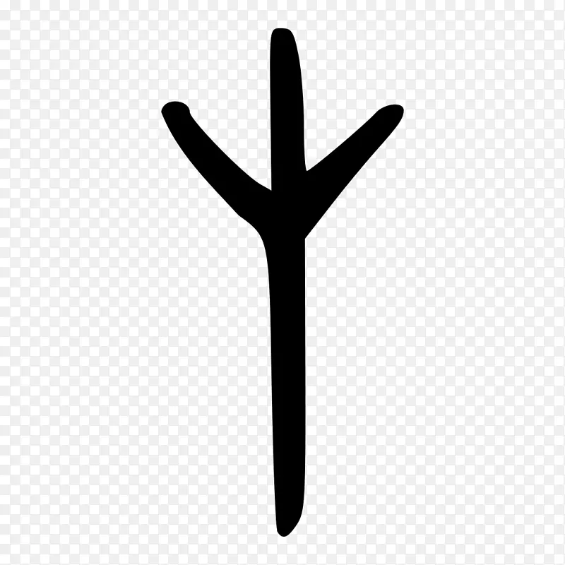 Algiz runes和suz年长的Futhark ing-按钮