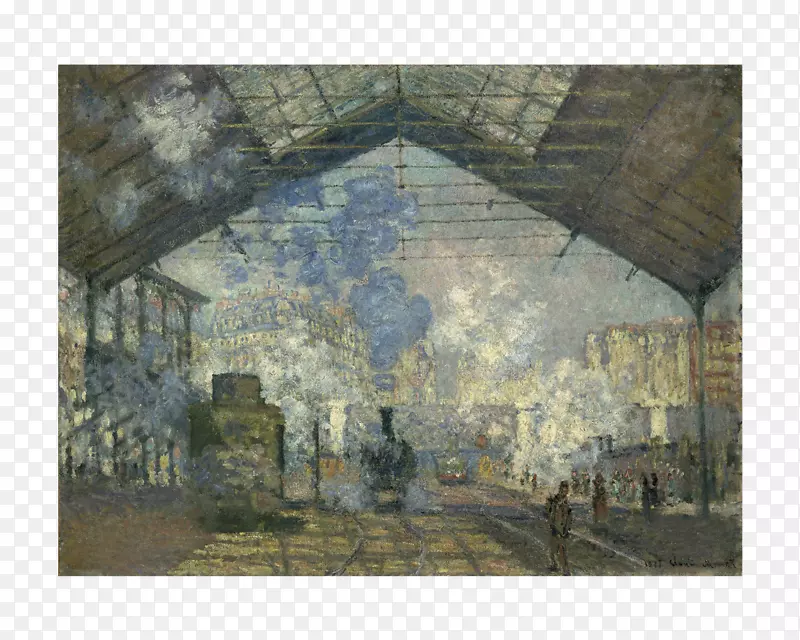 拉加雷圣拉扎尔车站圣拉扎尔站，欧洲圣拉扎，圣拉扎尔-绘画