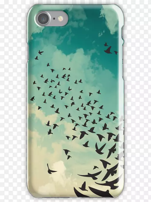 手机配件手机iPhone字体-鸟群