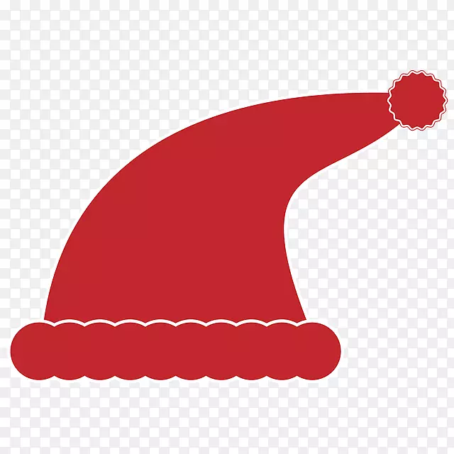 圣诞老人帽子圣诞剪贴画-圣诞老人