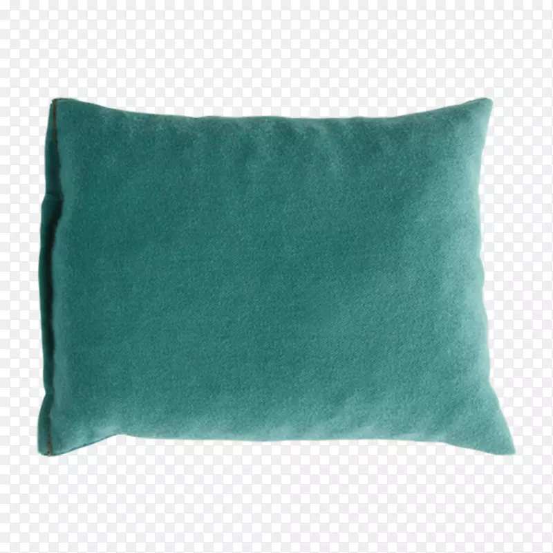靠垫，枕头，绿松石长方形-咖啡豆字母表