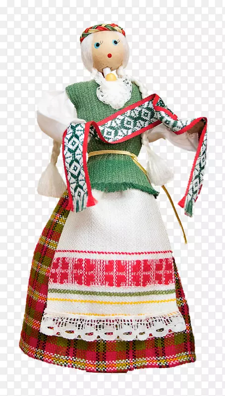 布娃娃ždai立陶宛民间服装-洋娃娃
