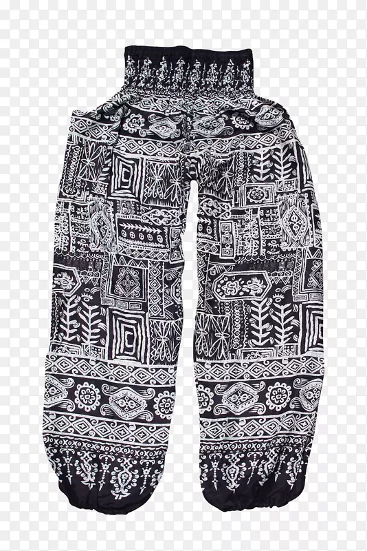 哈雷姆裤瑜伽裤腿服装.泰国条纹