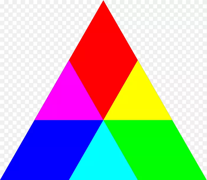 彭罗斯三角RGB彩色模型彩色三角剪贴画