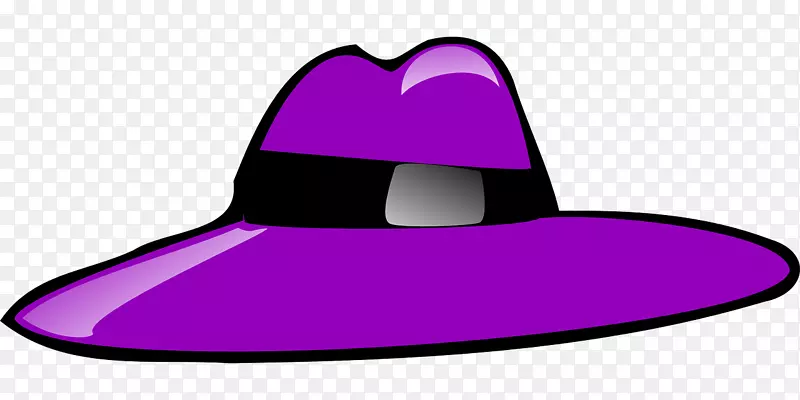 帽子紫罗兰剪贴画-帽子